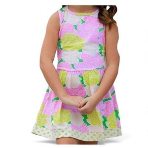 Ann Loren Dress Girls Egyptian Cotton Floral Size 2/3T NEW High End Boutique